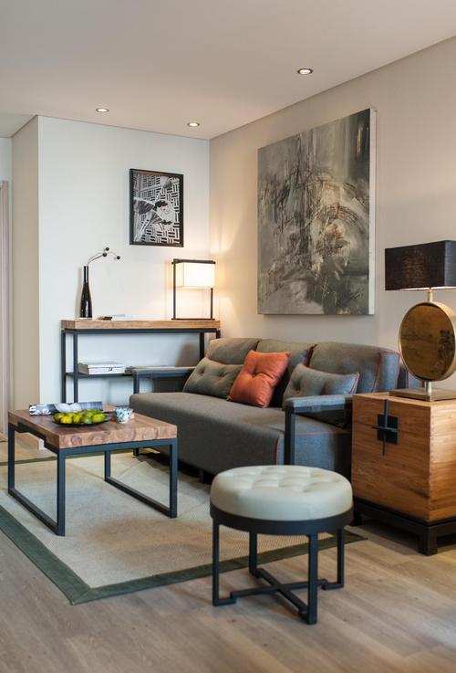 田园风格小客厅家具摆放与装修效果图